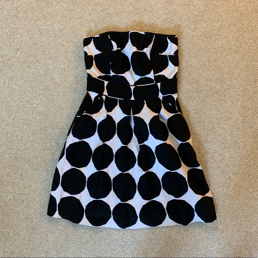 BR, Polka-Dot, Fit and Flare Tube Dress